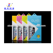 Wholesale Custom Mobile Phone Tempered Glass Film Packaging Box with Handle